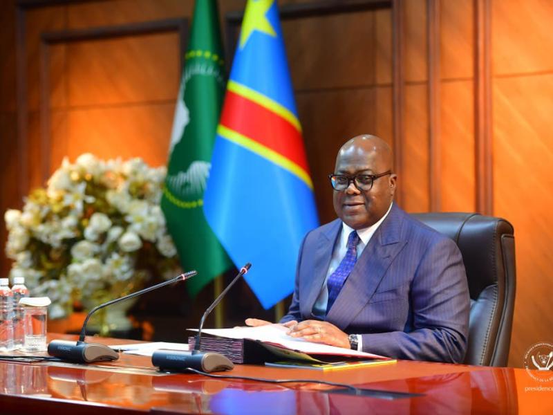 Le chef de l'État Félix-Antoine Tshisekedi Tshilombo