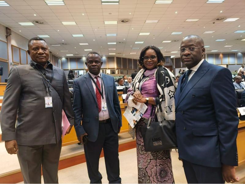 La délégation des députés nationaux de la RDC, membres du parlement panafricain, lors de l'élection du Président du PAP tenue 30 avril 2026