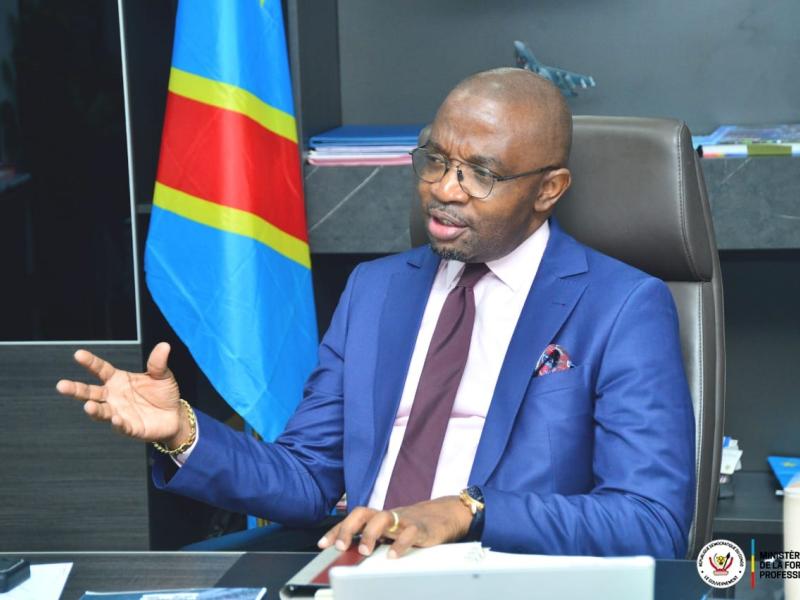 Le ministre de la Formation professionnelle Marc Ekila Likombo [photo d'illustration]