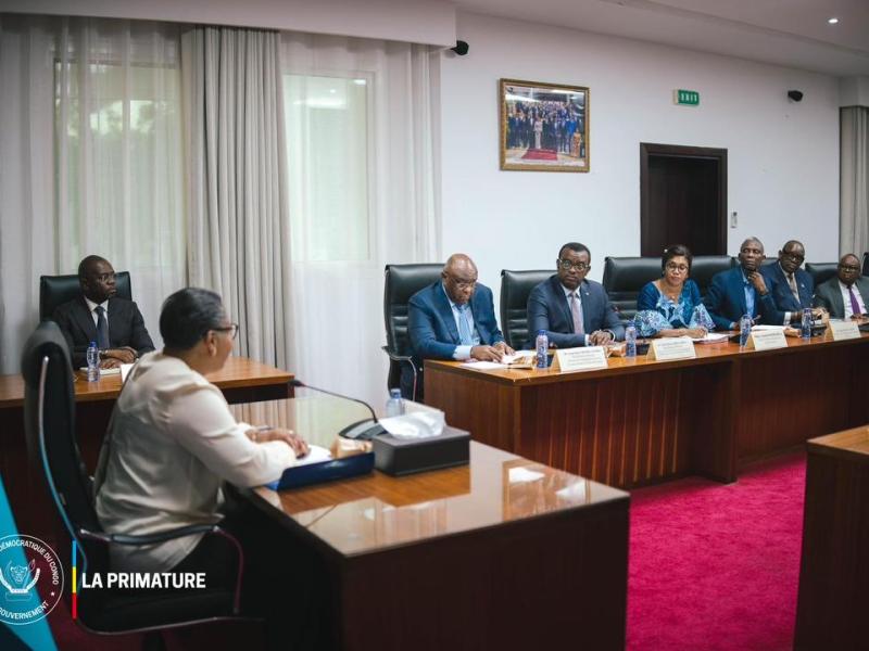 La Première ministre Judith Suminwa et quelques membres du gouvernement, mardi 05  mai 2026