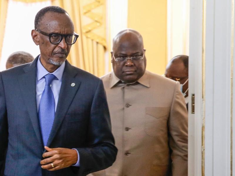 Kagame devant Tshisekedi [photo d’illustration]