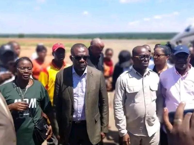 Véron Mosengo et sa délégation à Mbuji-mayi.