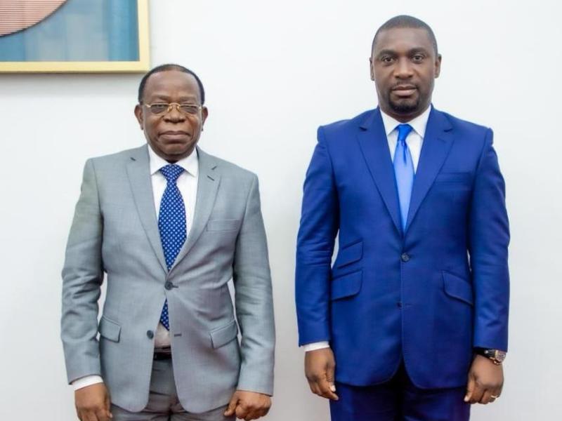 De gauche à droite : le sénateur Modeste Bahati Lukwebo et ke député national Patrick Munyomo [photo d'illustration]