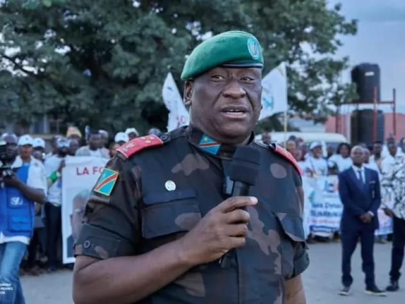 Le Gouverneur militaire de la province de l'Ituri, le Lieutenant-Général Johnny Luboya Nkashama [photo d'illustration]