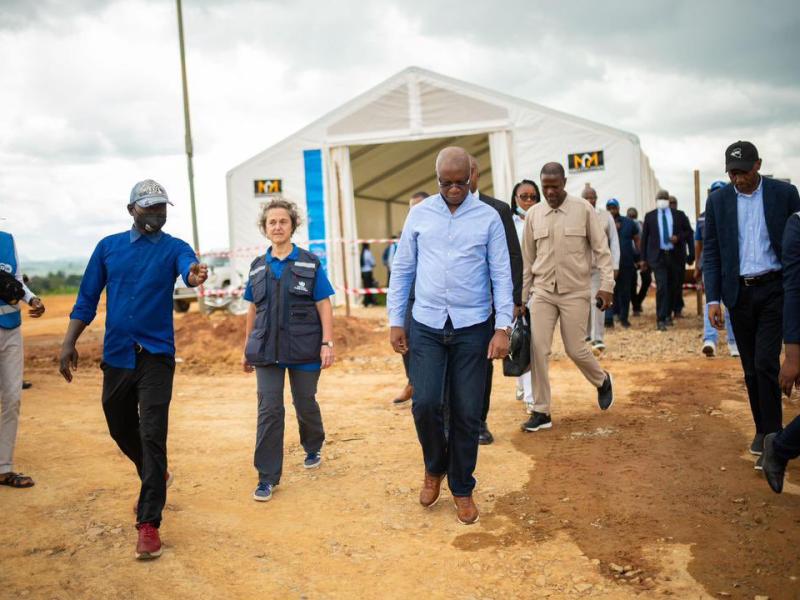 Le ministre de la Santé Roger Kamba lors de son arrivée à Bunia [photo d'illustration]