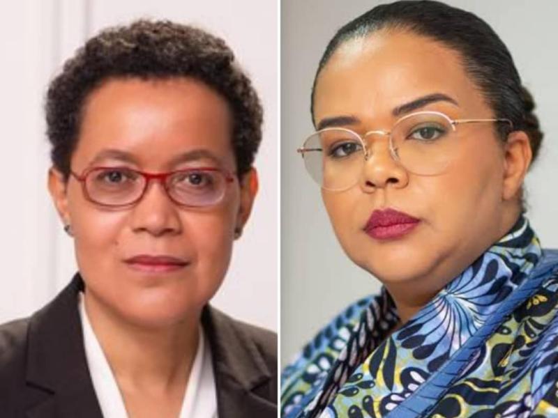 Raïssa MALU et Thérèse KAYIKWAMBA respectivement Ministre de l'Éducation nationale et Ministre d'État en charge des Affaires Étrangères