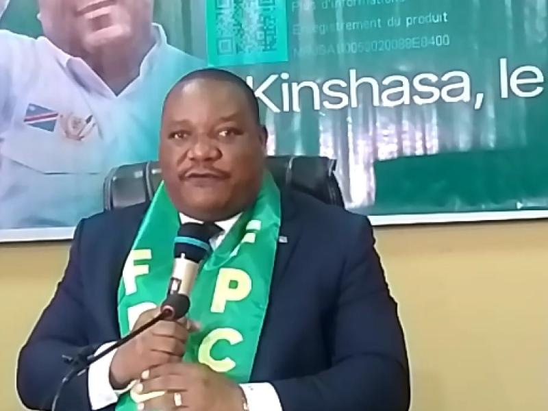 Professeur Claude Nyamugabo, président du parti politique Front Pour un Congo Nouveau