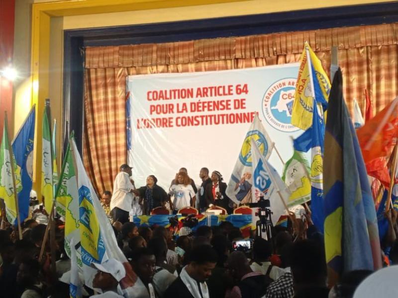 Lancement de la Coalition Article 64 par l’opposition politique en RDC