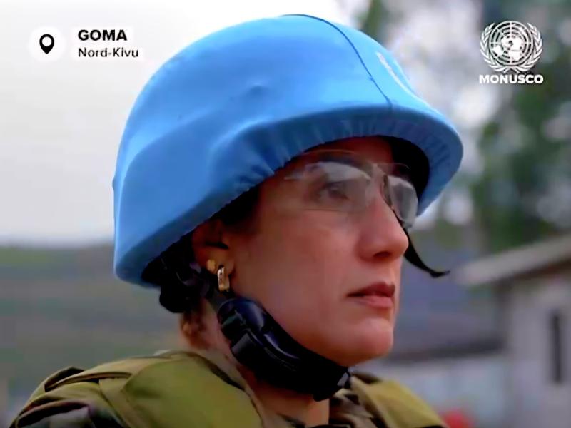 Commandant Hakima Edahri, cheffe de la section d’engagement et point focal genre au sein du bataillon de déploiement rapide marocain de la MONUSCO [photo d'illustration]