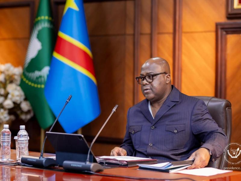 Le chef de l'État Félix Tshisekedi
