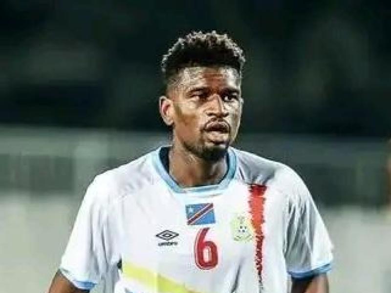 Aaron Tshibola sous les couleurs de la RDC.