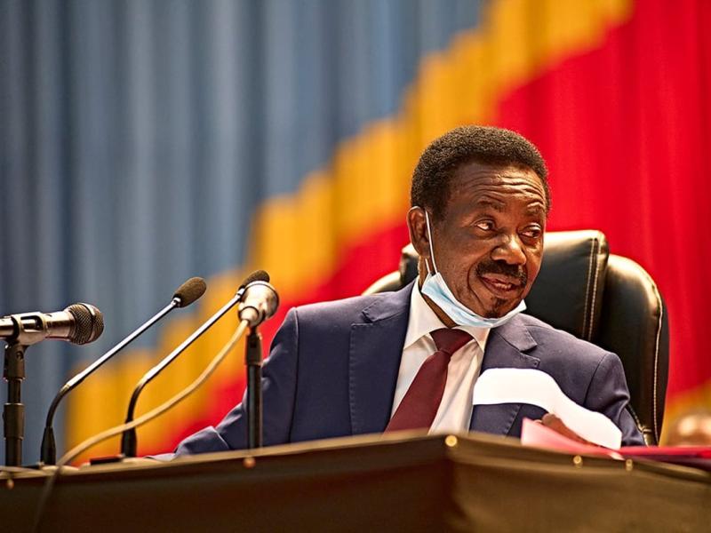Le deuxième vice-président de l'Assemblée nationale, Christophe Mboso
