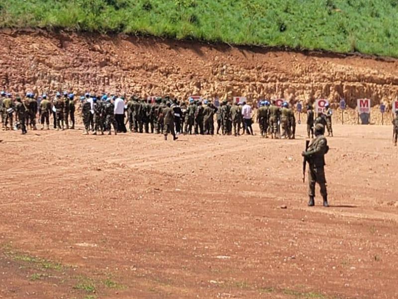 Un champ de tir construit par les Casques bleus bangladais de la MONUSCO pour renforcer les capacités opérationnelles des FARDC [photo d’illustration]