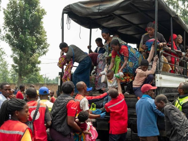 Des réfugiés congolais en provenance du Burundi sont rapatriés dans la ville d’Uvira, au Sud-Kivu.