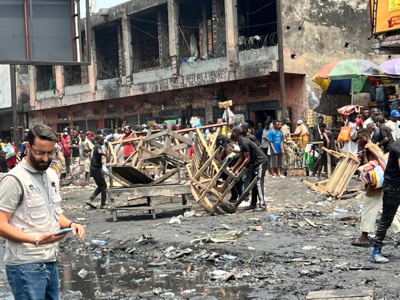 Une opération de libération des emprises publiques autour du marché central de Kinshasa [Photo d’illustration]