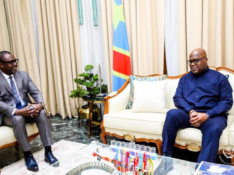 Le nouveau patron de la FECOFA reçu par le Président de la République Félix-Antoine Tshisekedi Tshilombo, mercredi 27 mai 2026