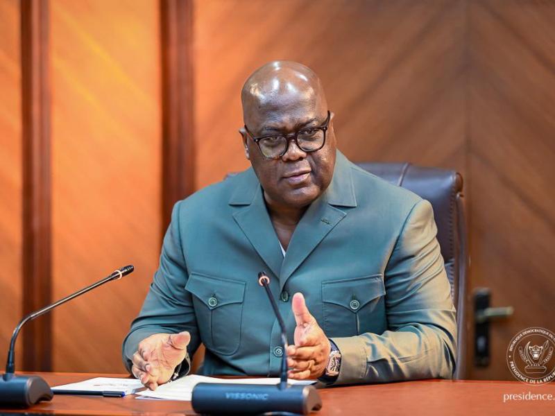 Le Président de la République,  Félix-Antoine Tshisekedi Tshilombo