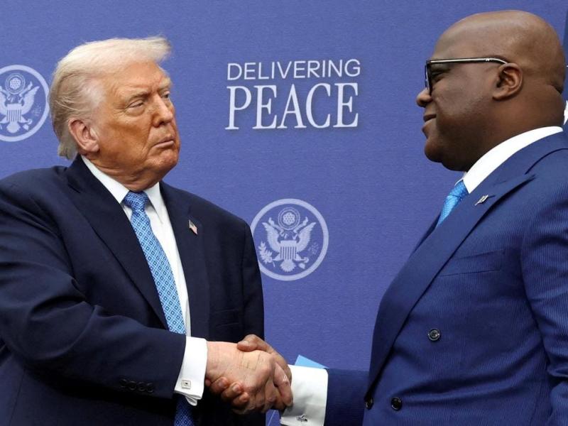 Le Président américain, Donald Trump, et son homologue congolais, Félix Tshisekedi [photo d'illustration]