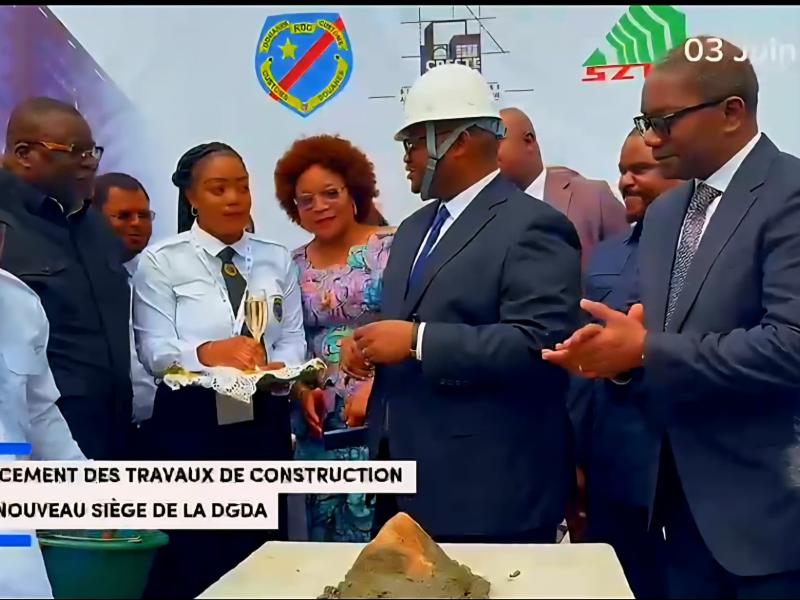 Le ministre des Finances Doudou Fwamba lance les travaux de construction du nouveau siège de la DGDA [photo d’illustration]