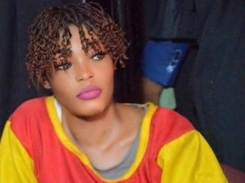 Sujet allemand d'origine congolaise, Honorine Porsche lors de son procès pour cambriolage d'une banque à Kinshasa