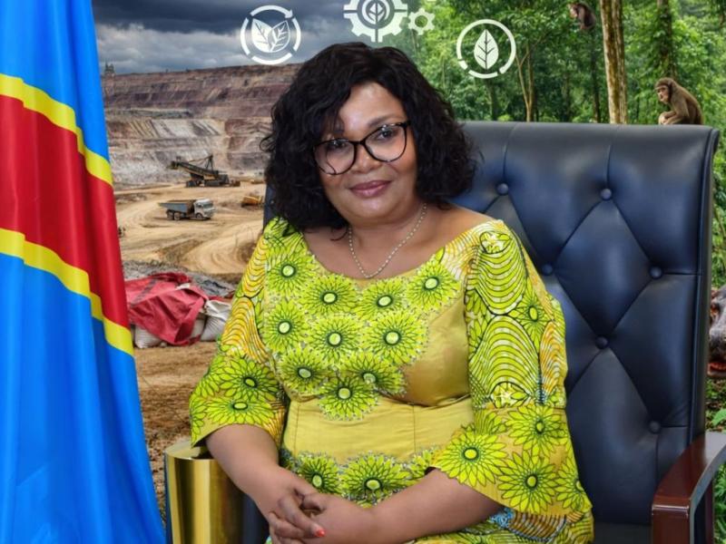La ministre de l’Environnement Marie Nyange Ndambo
