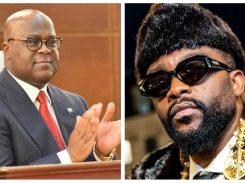 Félix Tshisekedi et Fally Ipupa [Photo d'illustration]