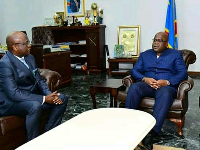 Jossart Nyoka Longo, reçu par le chef de l'État, Félix Antoine Tshisekedi Tshilombo