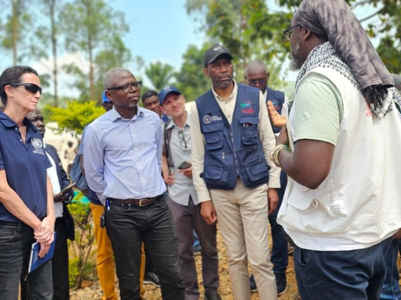 Damien Mama, coordonnateur humanitaire intérimaire en RDC en mission à Bunia, Rwampara et Mongbwalu, au cœur de la zone affectée par l'épidémie Ebola