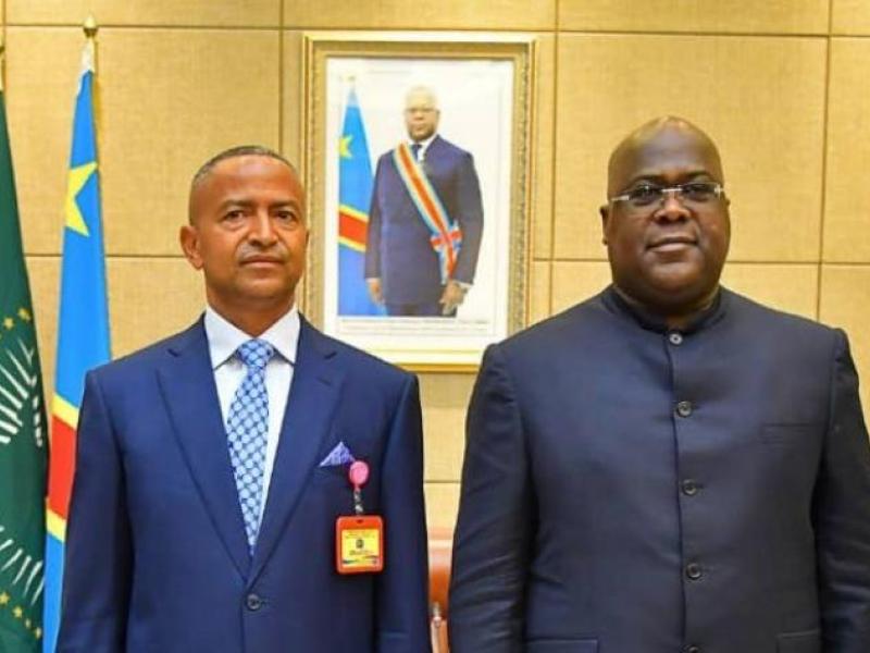 Le Président Félix Tshisekedi et l'opposant Moïse Katumbi [photo d'illustration]