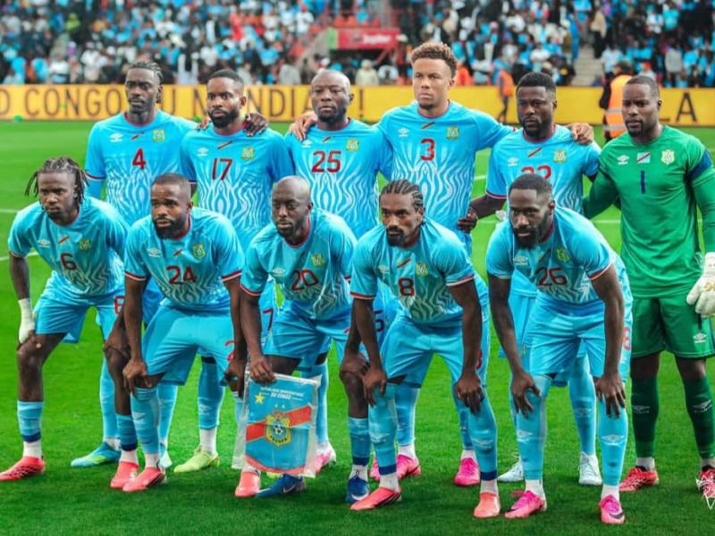 Les Léopards avant le match contre le Danemark, le 03 juin 2026, en Belgique.