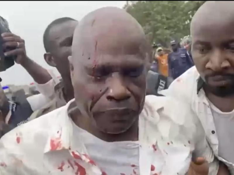 L'opposant Martin Fayulu lors de cette manifestation réprimée par la police [photo d'illustration]