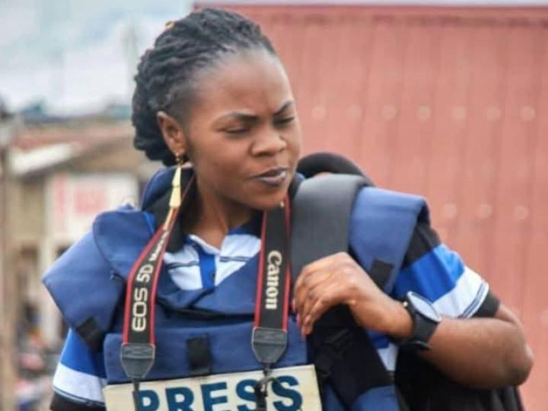 La journaliste Guilaine Kahumula