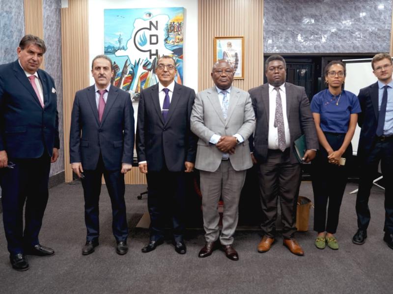 Le président de la CNDH-RDC, Paul Nsapu et les diplomates accrédités en RDC [photo d'illustration]