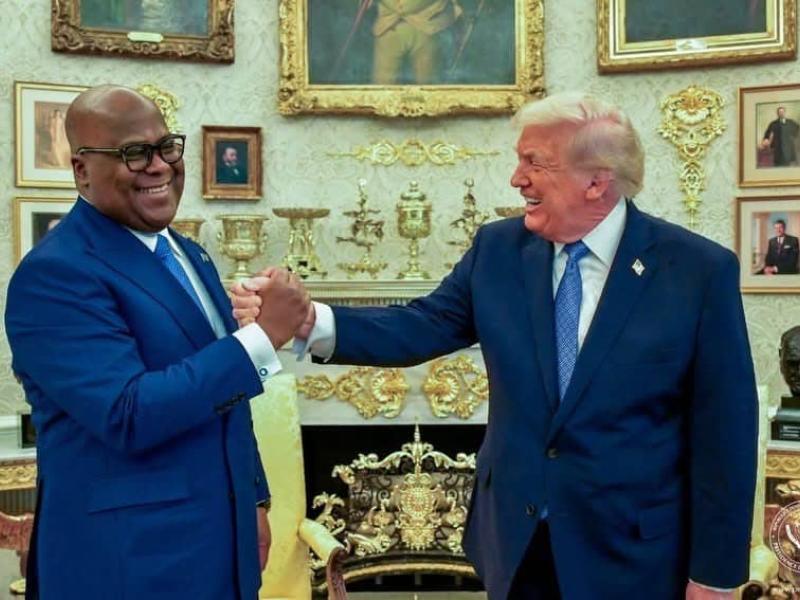 Félix Tshisekedi et Donald Trump 