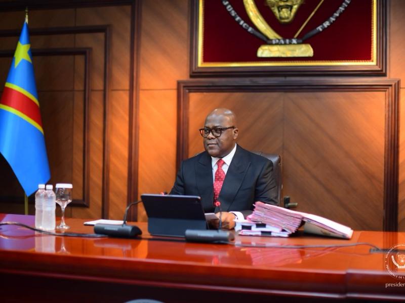 Le Président Félix Tshisekedi lors de la réunion du conseil des ministres [photo d'illustration]