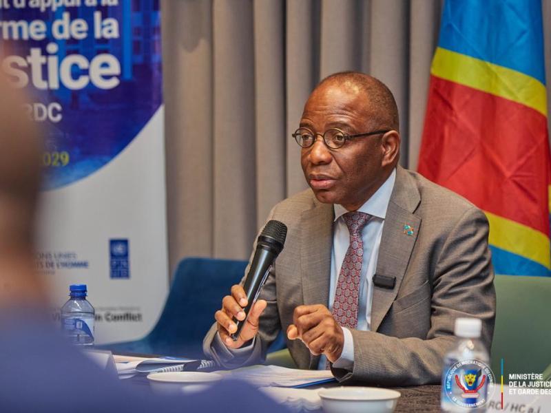Le ministre d'Etat, ministre de la Justice, Guillaume Ngefa [photo d'illustration]