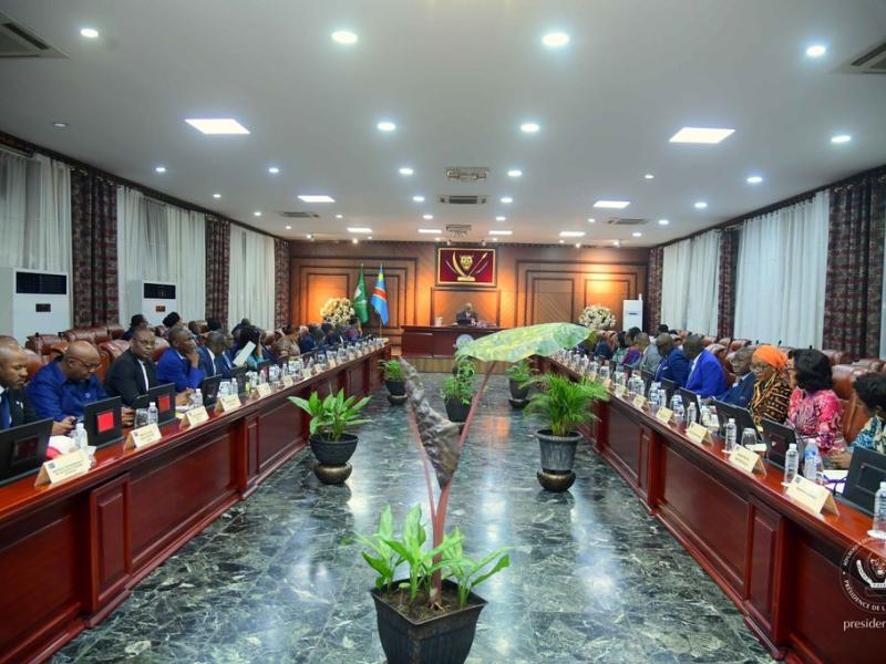 Les membres du gouvernement au cours du conseil des ministres [photo d'illustration]