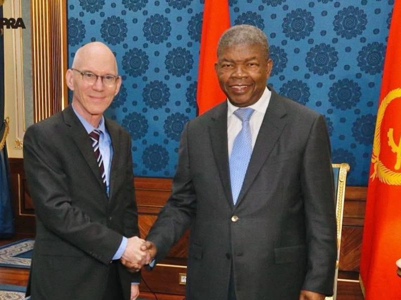 Le président angolais João Lourenço et le chef de la MONUSCO James Swan [photo d'illustration]