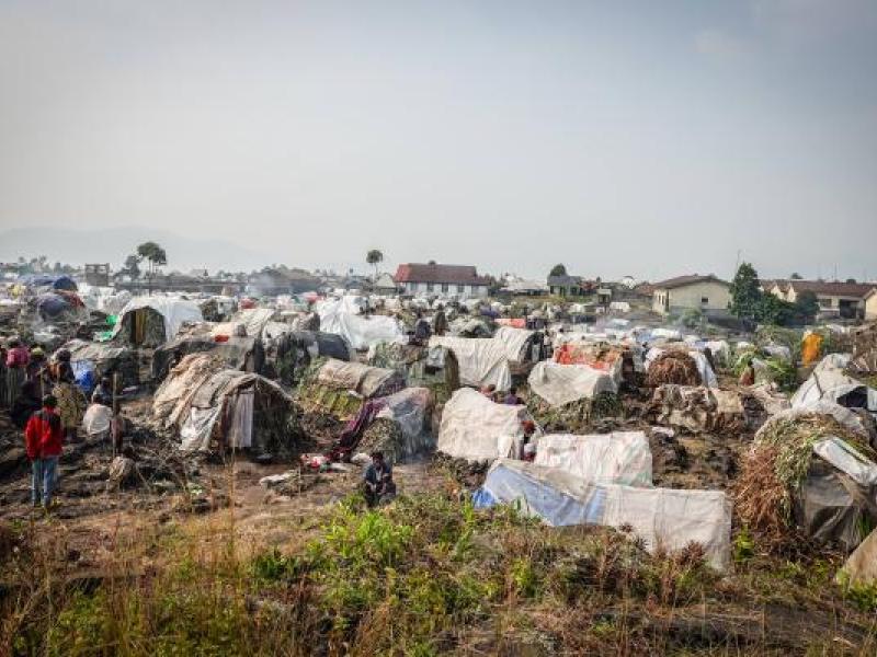 Un site de déplacés au nord-kivu [photo d'illustration]