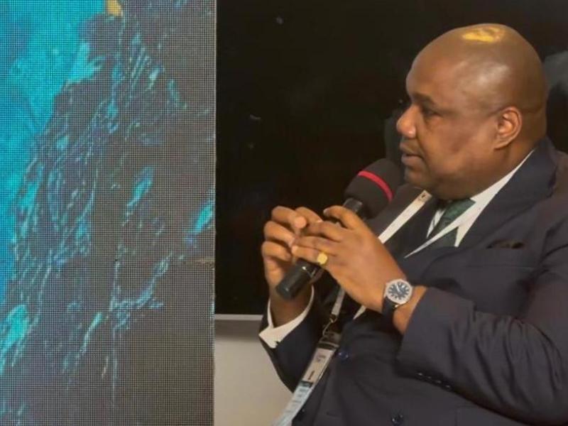 Le DGA du FPI, Blaise Mastaky Birindwa lors du DRC Mining Week 2026 à Lubumbashi.
