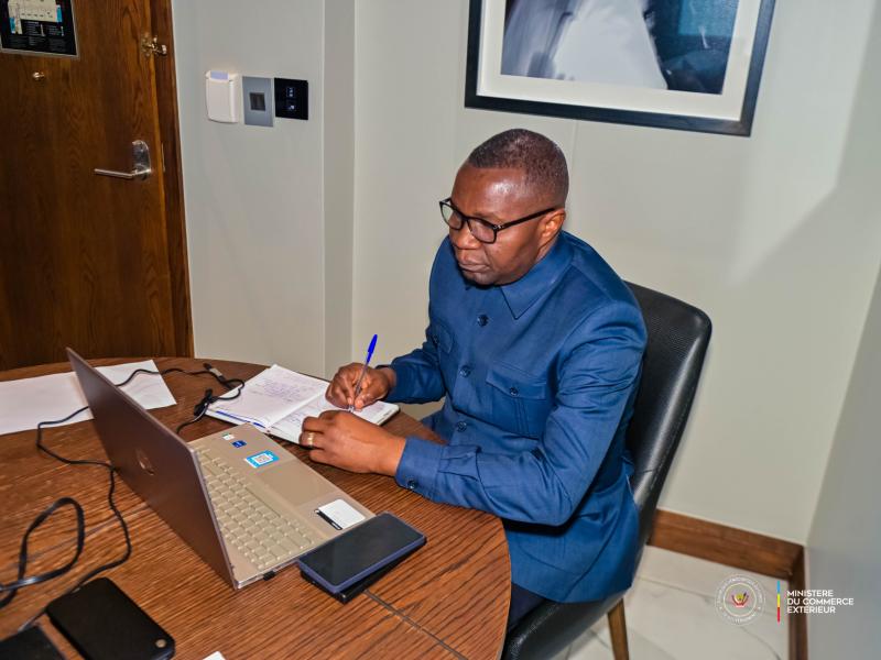 Julien Paluku Kahongya,  ministre du Commerce extérieur en RDC