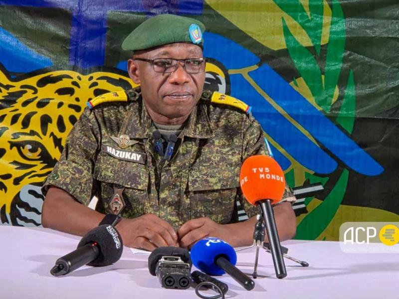 Le lieutenant-colonel Mak Hazukay, porte-parole intérimaire de l’armée congolaise [photo d'illustration]