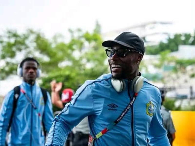 Lionel Mpasi et Matthieu Epolo lors de l'arrivée à Guadalajara. [Photo d'illustration]