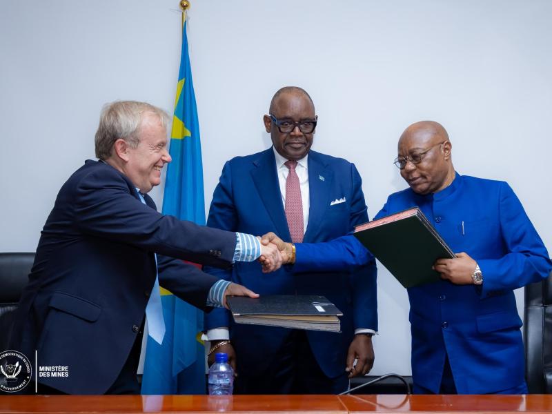 La cérémonie de signature, présidée par le ministre des Mines, Louis Watum Kabamba [Photo d'illustration ]