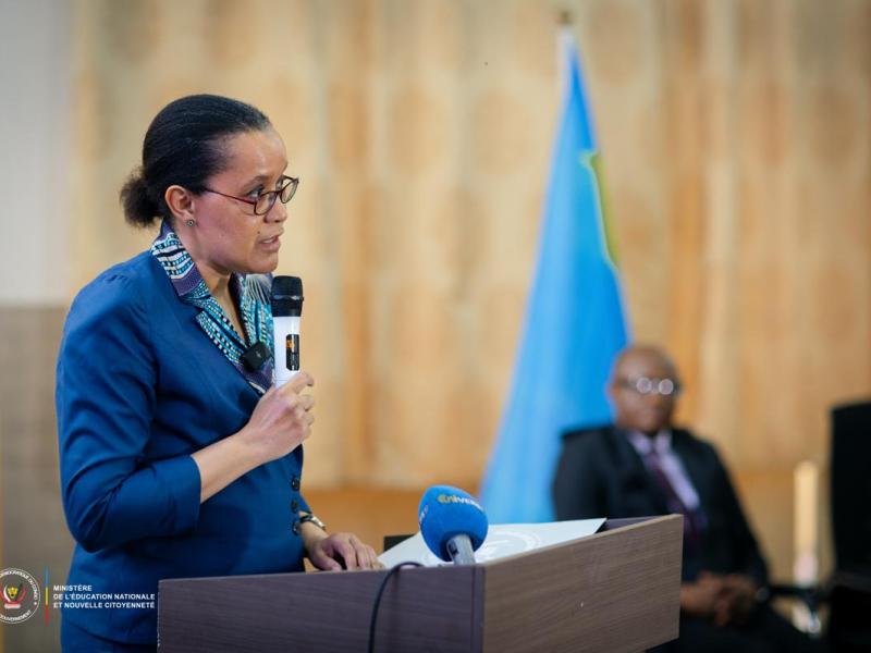 La ministre d'Etat en charge de l'Education nationale, Raïssa Malu