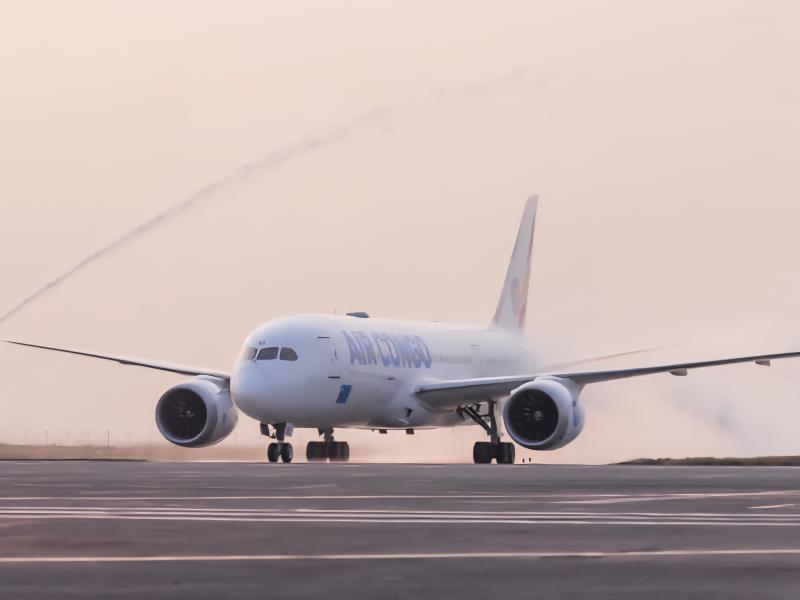 Le Boeing Dreamliner 787-800 de la compagnie nationale « Air Congo», réceptionné mardi 30 juin 2026