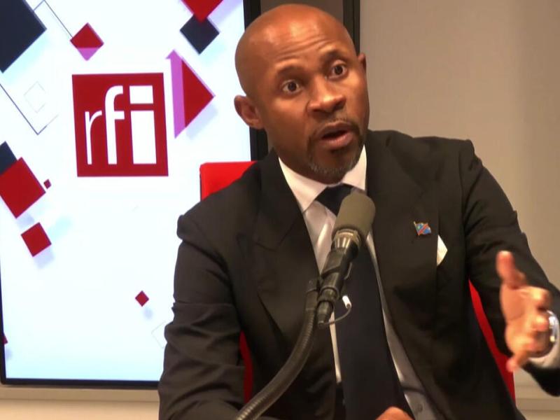 Le porte-parole du gouvernement Patrick Muyaya, au micro de RFI [photo d'illustration]