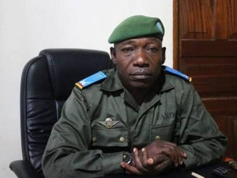 Le lieutenant-colonel Mak Hazukay, porte-parole intérimaire des FARDC [photo d'illustration]