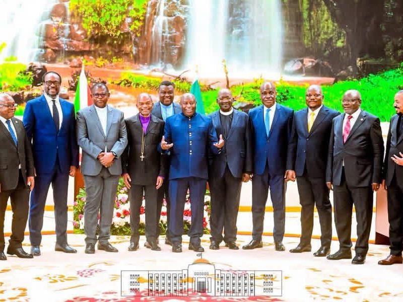 Des leaders politiques religieux congolais chez le président Burundais, Evariste Ndayishimiye