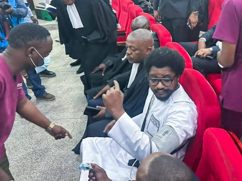 Constant Mutamba lors de son procès à la Cour de Cassation.